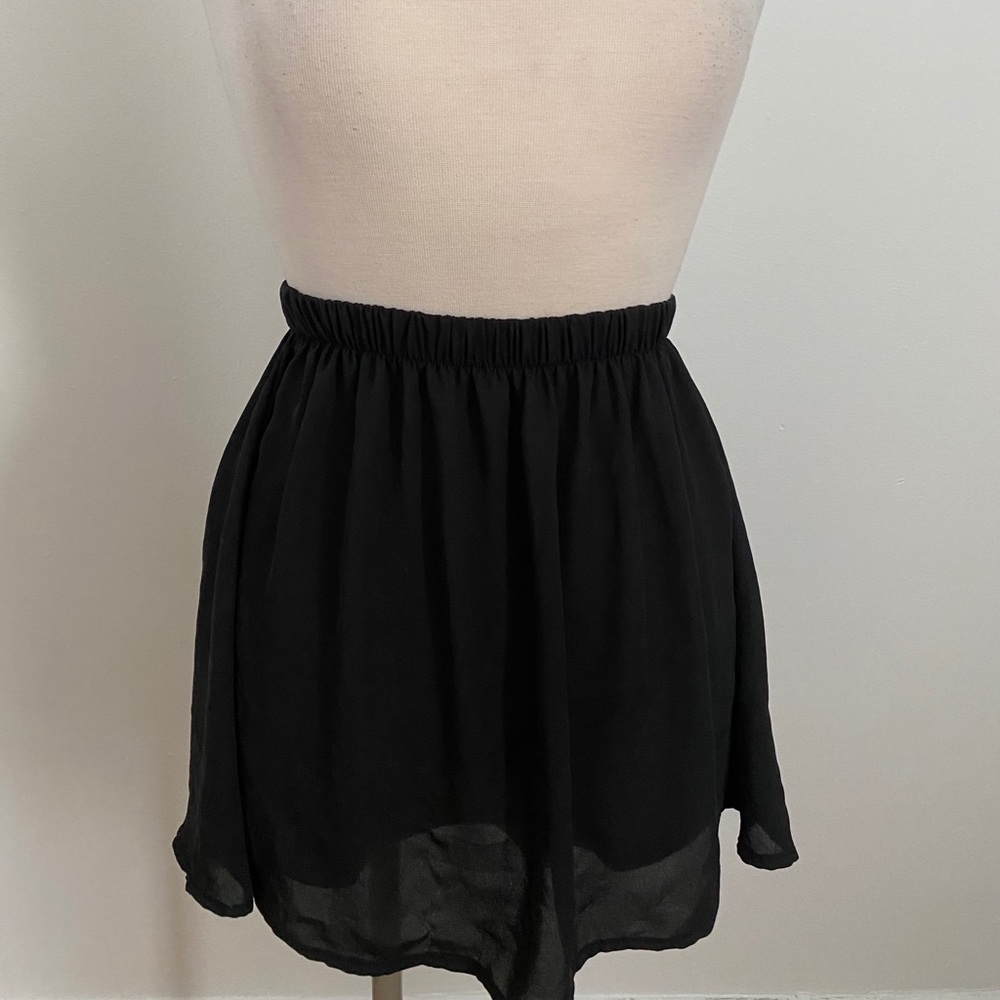 Brandy Melville Sheer Black Skirt